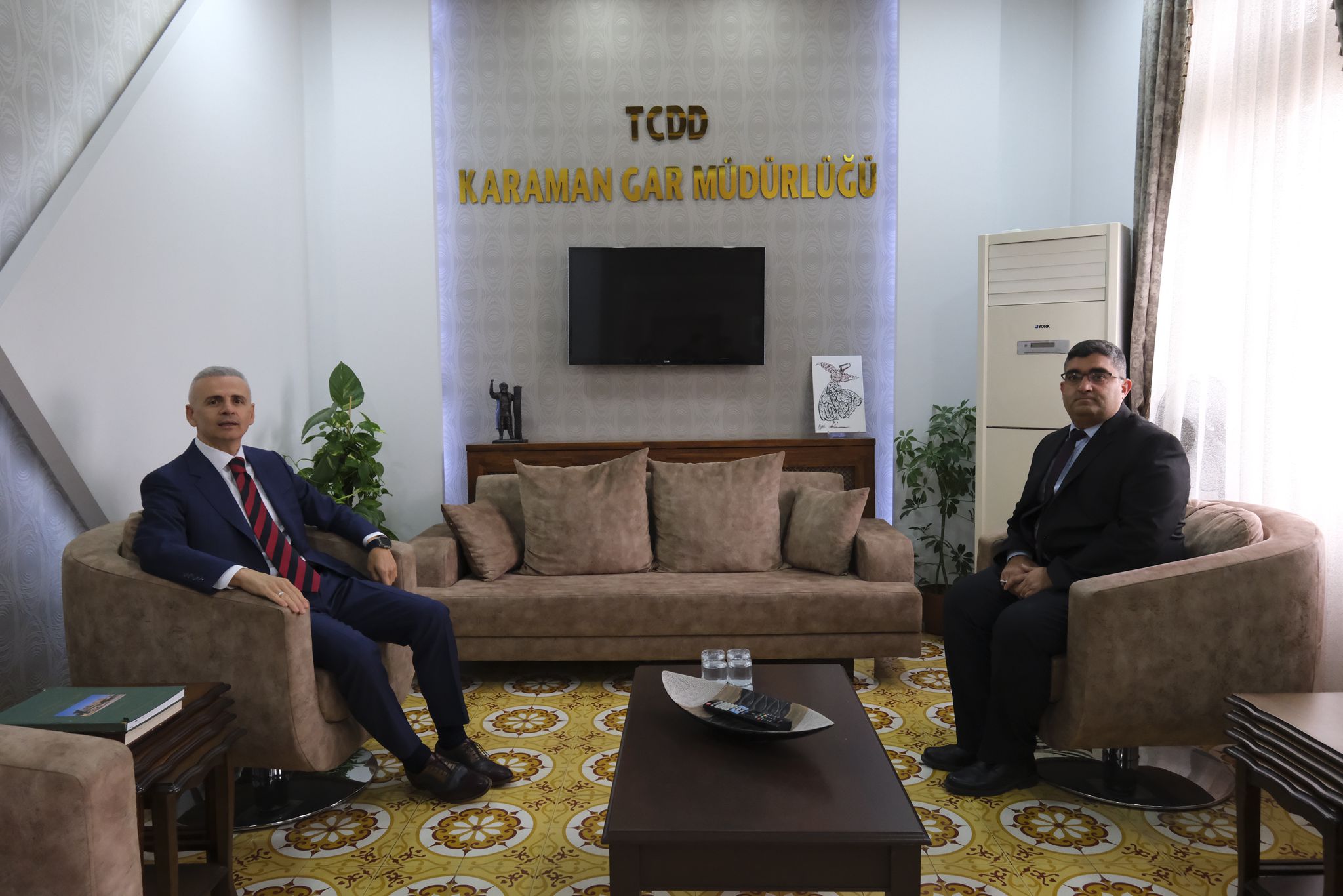 Vali Mehmet Fatih Çiçekli’den TCDD Karaman Gar Müdürlüğüne Ziyaret